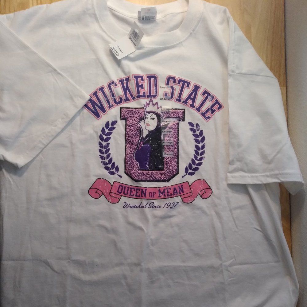 NWTย Disney Wicked State U Maleficent QueenโOf Mean T-Shirt